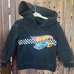 Hot Wheels Hoodie Kids 18 Months Distress Wash