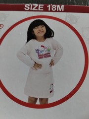Hello Kitty And Friends Pink Sweatshirt Skirt/Skort Set (Toddler Girl Size 18M)