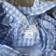 Mud Pie Baby Girl Nautical Patriotic Bubble Seersucker Gingham Romper Size 0-3M