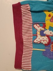 Vintage 90s Kids 2 Piece Lounge Set Colorful Animals Carousel WOW