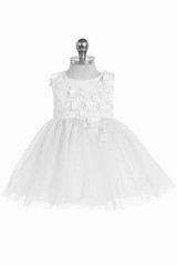New Tip Top Baby Dress White Baptism Christening 5738 – 12 Months