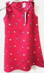 GAP Toddler Girl Dress Pink Multi SIZE 4T & 5T Cotton Floral NEW
