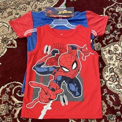 Marvel Spider-Man Boys 2-Pack Tank Top & Tee NWT Toddler Size 5T Summer Gift