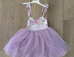 Glofallzique Girl’s Size 2 Yrs Gorgeous Lavender Tutu Dress With Florals On Top