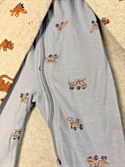 Pekkle 2-pack Sleepers – Dinosaurs & Construction Theme – 12M – NWT