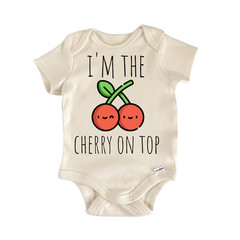 Cherry Fruit Last Newborn Baby Onesie® Bodysuit