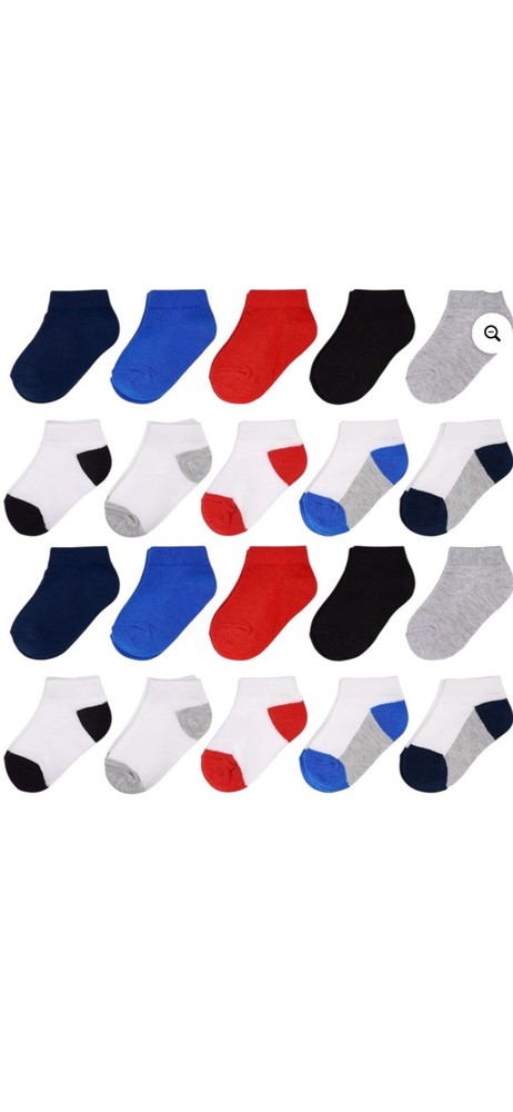 Fruit of the Loom Baby’s/Toddler’s Boy’s Low Cut 10 Pack Socks