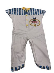 Vintage 1984 Disney Kids Mickey Mouse Plumbing Crew Romper 24 Months 80s