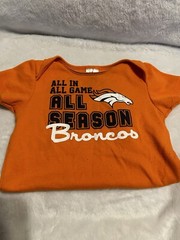 2 ea Included NFL Denver Broncos Infant One Piece Bodysuit Creeper Size 18 Month