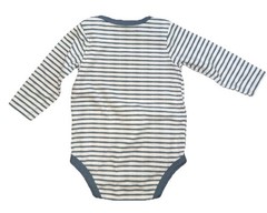 Primark 2 Piece Pajama Set Long Sleeve And Pants Blue White Striped 6-9 Month