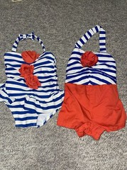 Girls size 3-6 months Janie and Jack swimsuit And Jumper. A3