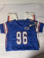 Fast Asleep Florida Gators Football One-Piece 18M Blue/White Flame Resistant