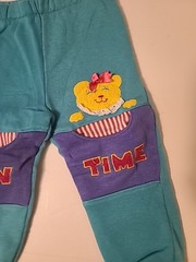 Vintage 90s Kids 2 Piece Lounge Set Colorful Animals Carousel WOW