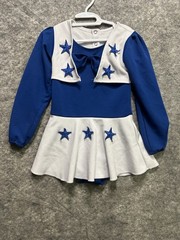 Dallas Cowboys Cheerleader Outfit Dress Toddler Girls 3T Costume Blue White