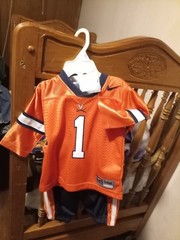 NIKE Oregon State Beavers Baby Size 3/6 Months Orange 5 Pants Jersey Outfit