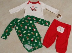 Boys or Girls Infant Christmas Outfits:NB, 0-3M, 3-6M, 6-9M, Preemie