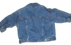 VTG OshKosh B’gosh Denim Snap Button Jacket Pockets Collared 18 Months EUC