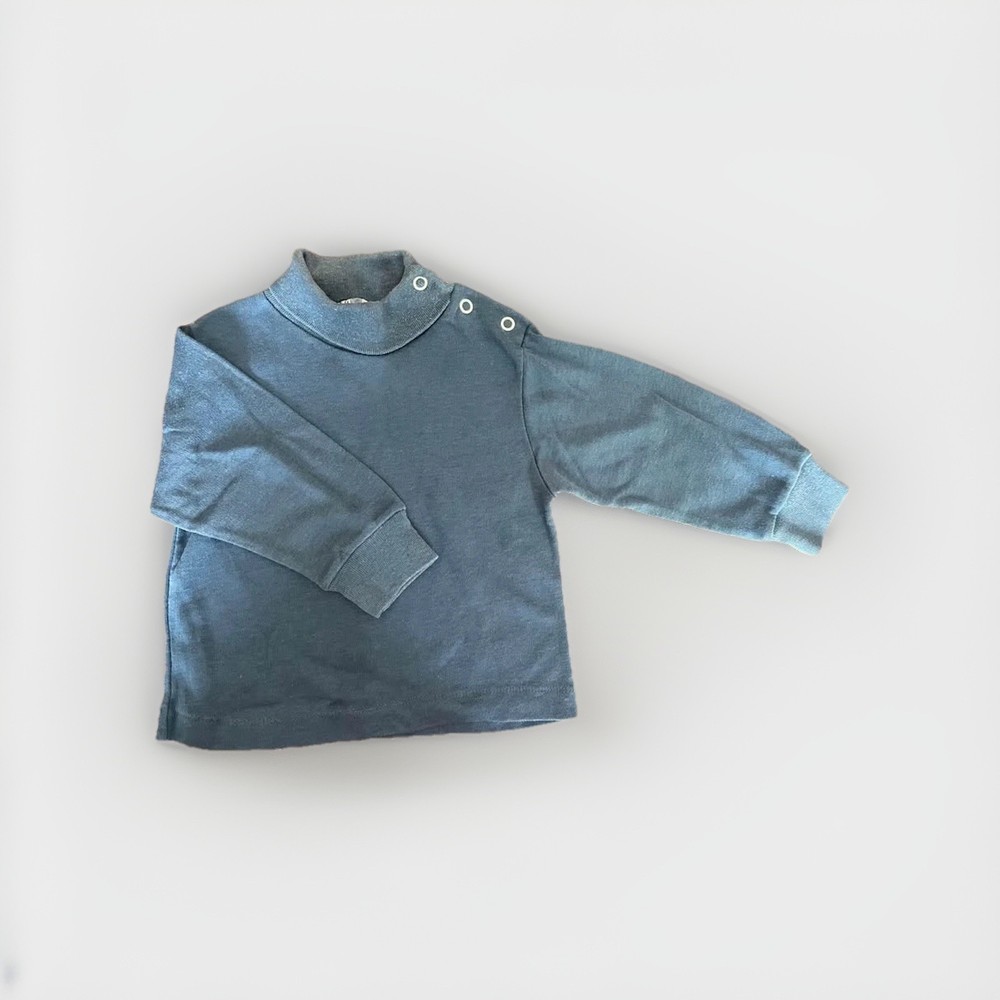 VTG Turtleneck pullover Toddler Time JC Penny Snap shirt boy toddler sz 2T