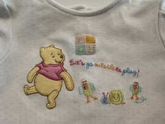 Y2K Disney Winnie the Pooh 2pc Bodysuit & Skirt Set 0-3M