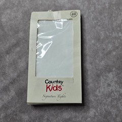 Country Kids Microfibre Opaque Tights Girls 12-24 Months White Italy