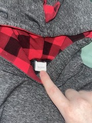 Toddler 3pc Hoodies & Pants Set Gray Buffalo Plaid 18-24 Months