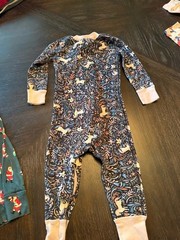 Hannah Anderson 100% Organic Cotton unicorn Print Footed Pajama 2T