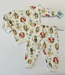Disney Princess Baby Girl Clothes 12 Months Pants Sweatshirt 2 PC Set Cute