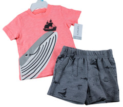 Carter’s Shorts Set Baby Boys Size 6M 6 Months Summer Whale Pirate Outfit NWT