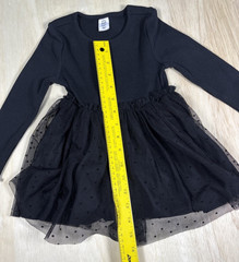 Dress 2 Years Toddler Girls Black Tulle Long Sleeve Polka Dot Skirt Baby GAP