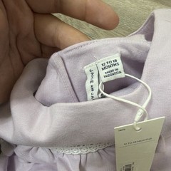 Janie and Jack Girls Purple Lace Ruffle Bow Dress Square Neck Sleeveless 12-18M