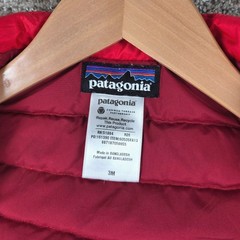Patagonia Baby Down Sweater Vest Red Puffer Full Zip Size 3M 3 Months