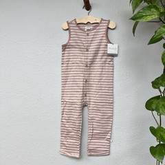 Little Planet by Carter’s Pink Striped Romper Jumpsuit 1PC Girl Sz 3