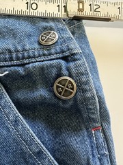 Vintage Thomas The Tank Train Boys Overalls Denim 3T Embroidered Patch Excellent