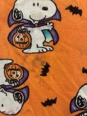Peanuts Toddler Boy Girl 2-Piece Cute Vampire Snoopy Halloween PJ Set Orange 4T