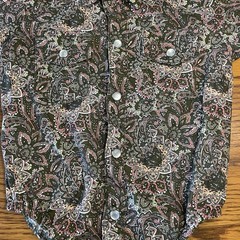 Resistol Baby Boys Western Snap Bodysuit 6M Green Paisley Las Vegas Cowboy Shirt