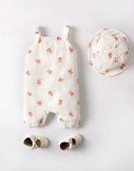 Baby’s Cute Bunny Print All In One Romper & Accessory Hat Age 12-18 Months