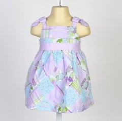 Janie and Jack Spring Patchwork Floral Fit and Flare Dress Size 12-18M