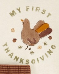 Carter’s Unisex Baby My First Thanksgiving 2 Piece Bodysuit & Pants 12 Month NWT