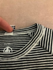 Petit Bateau Layette Set Stripe Footie and White Bodysuit Size 3M Baby Boy NWOT