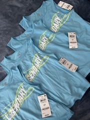 Lot Of 4 Legendary Girls Sz 2T, 3T, 4T, 5 Sleeveless Tank Tops Baby Blue NWT