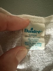 Vintage Dundee Disney Mickey & Daisy Short Sleeve white bodysuit.