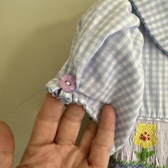 Marmellata 4T Blue Gingham Smocked Dress Baby Girls Ruching