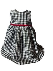 Marmellata BlackWhite Gingham With Metallic Dress 8/9Months With Petticoat ￼