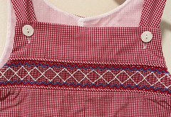 NWT Remember Nguyen Red White Blue Smocked Jon Jon / Shortall Boy’s Size 4T