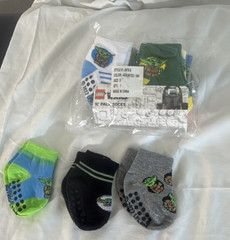 LEGO Star Wars Grogu Non-Slip Low Cut Ankle Socks 10 Pair Pack 6-12M Plus 3 Pair