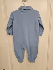 Ralph Lauren Polo Baby Infant 9m. Full Snap Front & Down Legs 100% Cotton