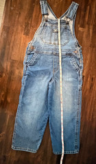 OshKosh B’gosh Toddler 5T Denim Overall Jean Bibs GUC