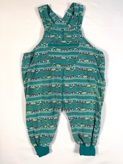 VINTAGE CIRCO 90s Train Print Overalls 18M Railroad Romper Toddler Vintage Retro