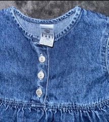 Warner Bros. Studio Store Tweety Blue Denim Fit & Flare Dress 18M