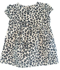 2T Baby Girl Cheetah Print Short Sleeve Dress